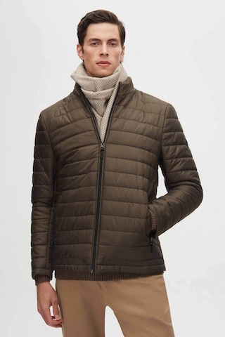 Ds Damat Slim Fit Haki Rüzgar Geçirmez Elyaf Dolgulu Mont 3HF07ORT04262 Haki