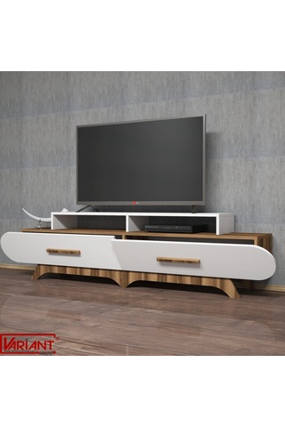 Variant Flora Tv Ünitesi Ceviz - Beyaz