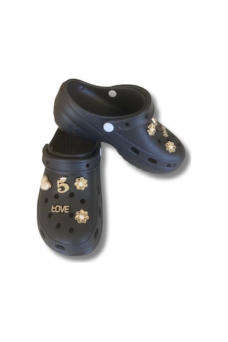 Lovıta Crocs Model Terlik 36-40 Siyah Siyah