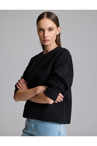 Pierre Cardin Siyah Oversize Sweatshirt 50333429-vr046