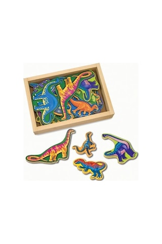 Melissa&Doug Ahşap Mıknatıslı Dinozorlar