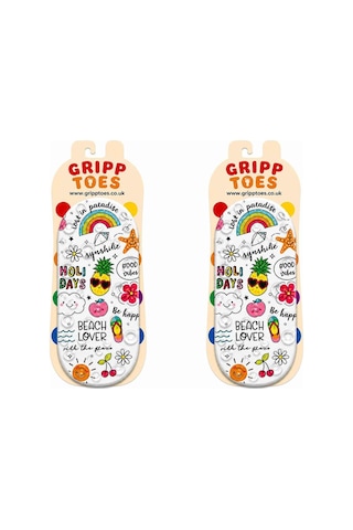 Gripptoes Kaymaz Damla Tabanlı Deniz&havuz Çorabı F2 Çok Renkli