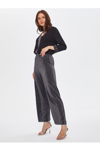 Faik Sönmez Simli Straight Fit Örme Pantolon 69479 U6947910 Siyah