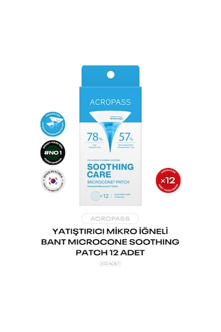 Yatıştırıcı Ve Önleyici Mikro İğneli Bant Soothing Care Microcone Patch 12 Li