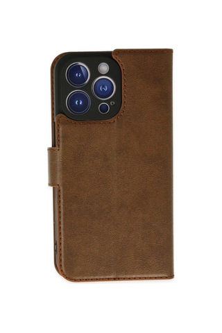 iPhone Uyumlu 14 Pro Kılıf Trend S Plus Kapaklı Kılıf - Taba