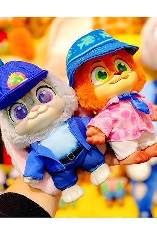 Zootopia 2 Figür Peluş Serisi - Nick Wilde, Judy Hopps Koleksiyon
