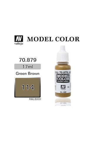 Vallejo 70879 18 Ml. 114 Green Brown-matt, Model Color Serisi Model Boyası-31664