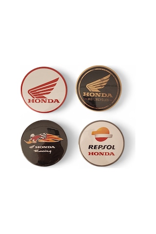 Motosiklet Magnet Set 1 Honda 4'lü Magnet Karışık Renkli