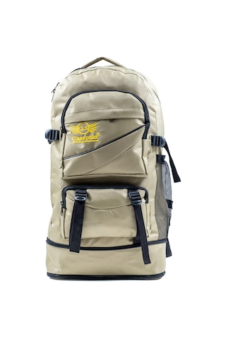 Probag Çok Bölmeli Suya Dayanıklı Outdoor Sırt Çantası Dağcı Çantası Kamp & Günlük Kullanım Krem