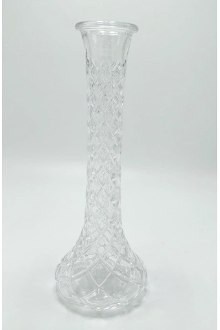 El Yapımı Baklava Model Cam Karanfillik 25cm