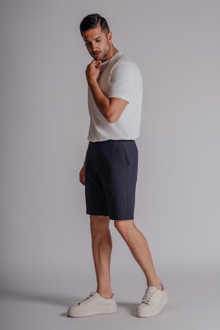 Braccas Erkek Yandan Cepli Klasik Bel Slim Fit Chino Şort Lacivert Lacivert