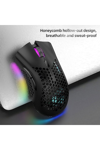 Dancemonkey 2.4g Bt5.0 Kabloysuz Fare, 10m Menzil, 400mah Batarya, 800-1600 Dpı, Siyah/beyaz/pembe/yeşil Optik Optik