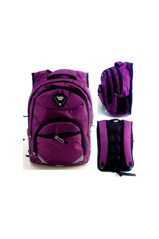 Lucky Bag Mor Genç Lise Ortaokul İlkokul Okul Çantası Günlük Çanta Mor
