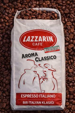 Orjinal İtalyan Kahve Çekirdeği 1 Kg Lazzarin Cafe Aroma Classico Çekirdek Kahve