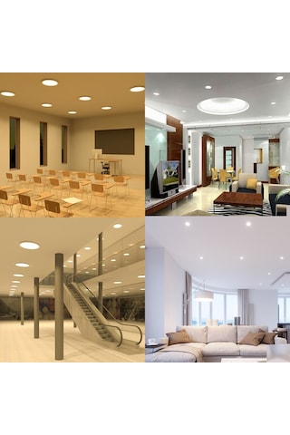Maxled 20w Yuvarlak Sıva Üstü Sensörlü Led Panel 6500k Beyaz Mx-1210 Beyaz