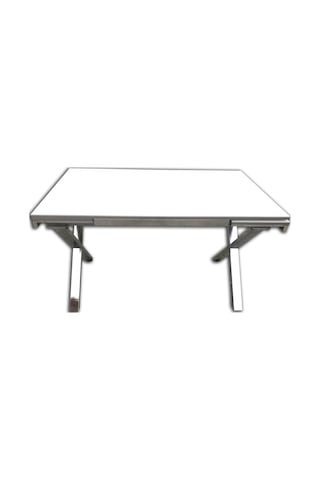 Masa X Ayak Model Metal Transmisyon Nikelaj Dikdörtgen Kelebek Yan Açılır El Yapım