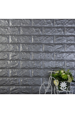 Ruicoo 3d Duvar Sticker Pe Köpük Gümüş Gri 60x30cm - Çocuk Odası/ Salon İçin Çarpma Engeli, Su Geçirmez, Kendinden Yapışkan, Doğal Ve Uygun Çok Renkli