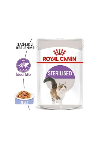 Sterilised Jelly Kısır Kedi Pouch Yaş Mama 85 Gr X 12 Adet