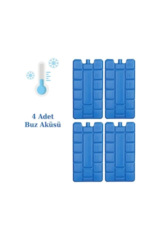 Ns Reliable Buz Aküsü Kasedi Ice Box Soğuk Zincir - 4 Adet Mavi