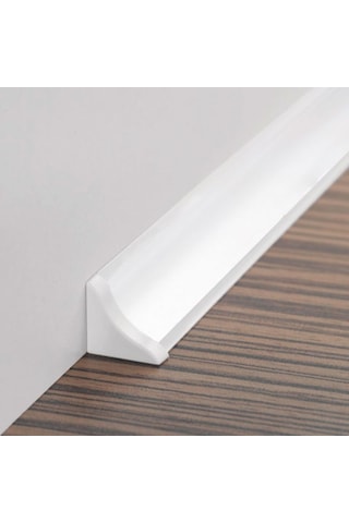 Süpürgelik Pvc Profil Iç Bükey 15X15 High Gloss Beyaz 1 Boy 4 Mt
