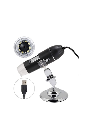 Usb 2.0 Dijital El Tipi Mikroskop Kablolu Endoskop Kamera 8 Ledli