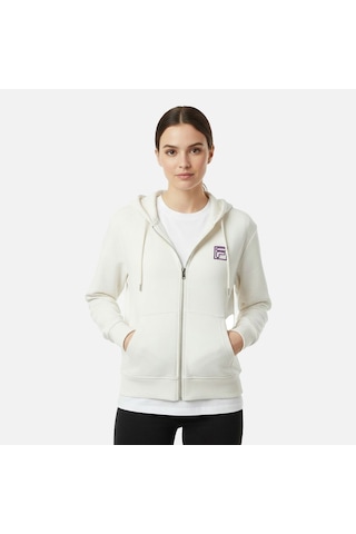 Bej Fila Kadın Sweatshirt Lagrio Loose Zip Hoodie Faw1182.10010 Bej