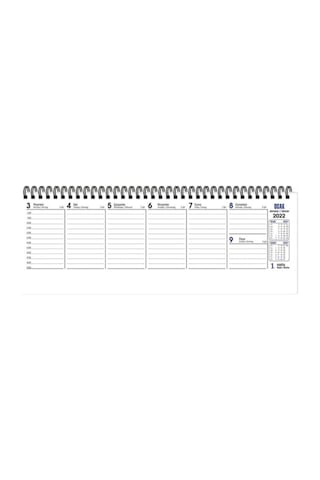 Keskin 2022 Haftalık Spiralli Masa Takvimi 5 Adet 12x33.5 Cm Aj-65 Orta Boy