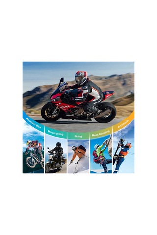 Hubrendy Kargo Q28 Motosiklet Kask Bluetooth Kulaklık 1080p Kamera Interkom Kulaklık Su Geçirmez Int