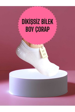 Enefendi 2 Çift Babet Dikişsiz Çorap Görünmez Çorap Spor Yoga Pilates Kaymaz Silikon Taban 36-40 Siyah Beyaz Renkli