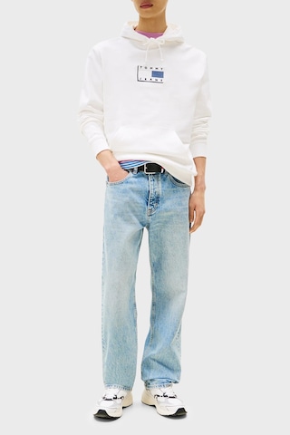 Tommy Jeans Erkek Sweat Dm0dm21623 Ybl Beyaz Beyaz