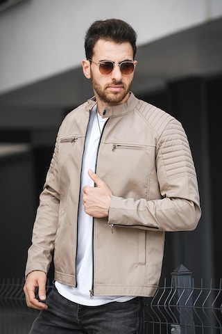 Oksit Abuja Slim Fit Fermuar Detaylı Dik Yaka Su İtici Erkek Mevsimlik Mont 001