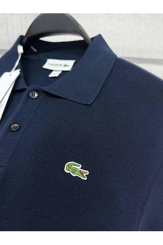 Lacoste Klasik Erkek Triko Örme Yazlık İnce Polo T-shirt Lacivert