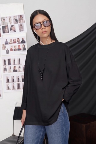 Kadriye Baştürk Helei Basic T-shirt Siyah