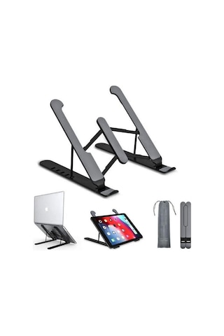 Vos Versa Katlanabilir Kademe Ayarlı Kaymaz Taban Laptop Notebook Standı Vk1012-315