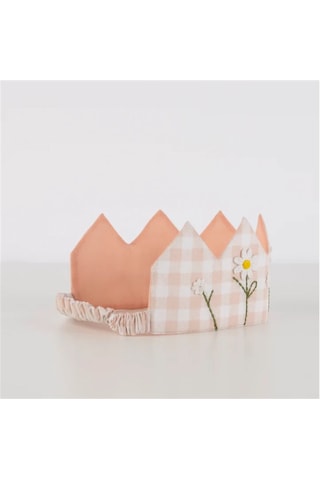 Meri Meri - Gingham Crown - Pötikareli Taç Çok Renkli