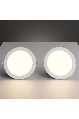 Cata Ct-5147b 12 Watt 6400k Beyaz - Slim Sıva Altı Led Panel Armatür - İnce Kasa Yuvarlak Tavan Spot Lambası, Trafolu - 2 Adet Diğer