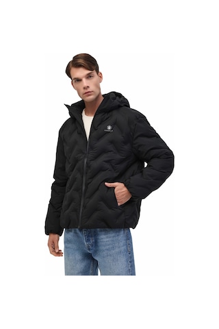 Lumberjack Ml Henry Coat 25n17 5pr Siyah Erkek Kısa Kaban 000000000102022980 Siyah