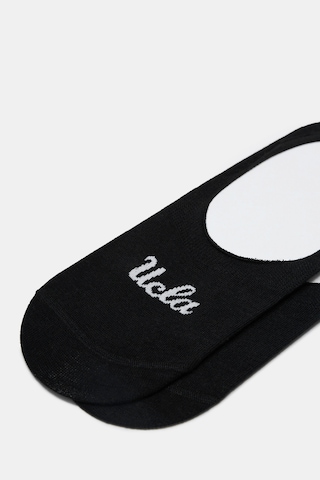 Ucla Carlsbad 2'li Siyah Babet Jakarlı Standard Fit Unisex Çorap Siyah