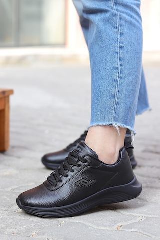 Jump Comfort Cilt Rahat Taban Unisex Sneaker Spor Ayakkabı 867800000742 01 Siyah Siyah