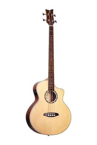 Ortega D7CE-4 Deep Series 7 Medium Scale Akustik Bas Gitar (Natur