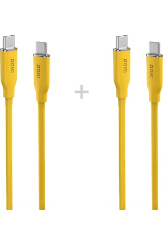 Aohi Silky Type-c To Type-c 1m Pd 3.1 480mbps 140w Süper Hızlı Şarj/data Kablosu Seti 2'li