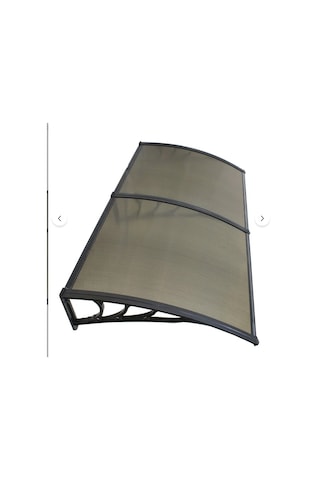 Kapı Üstü Pratik Sundurma 200 X 80 Cm Siyah Siyah