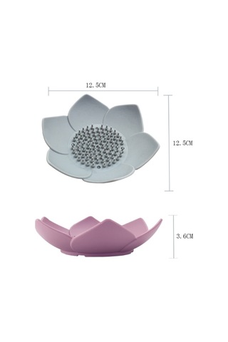 Banyo Ev Ve Yaşam Lotus Sabun Kutusu Sabun Tepsisi Tutacağı Kutu Konteyner, Yeşil