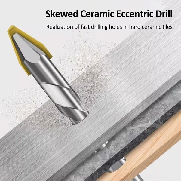 Tongxida Karbür Matkap Uçları Seti - 4 Parça 6-12mm - Gümüş/mavi