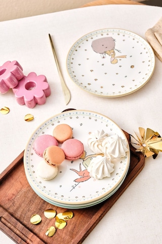 Karaca  Küçük Prens Yeni 6 Parça Seramik Pasta Seti 20 Cm