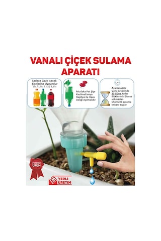 10 Adet Otomatik Çiçek Saksı Sulama Aparatı