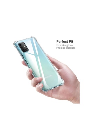 Galaxy A71 Köşeleri Airbagli Ultra Koruma Şeffaf Zırh Kılıf