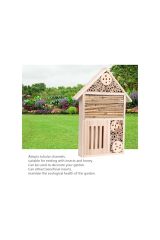 Mufunye Doğal Kaju Ağaçlı Böcek Oteli B Tipi - Bahçe İçin Faydalı Böcek Yuva, Doğa Gözlem Ve Dekorasyon