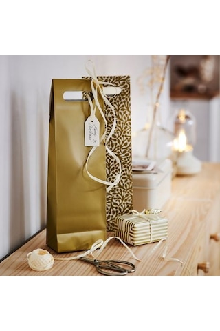 Ikea Vınterfınt Hediye Poşeti, Altın Rengi, 13x41 Cm, 2 Adet