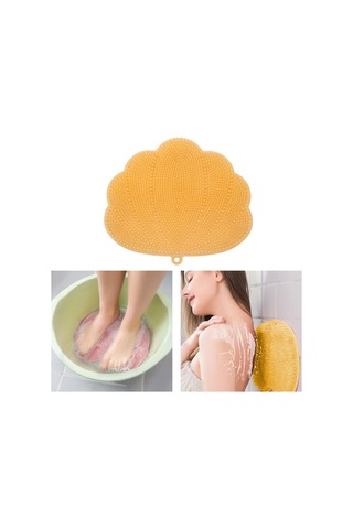 Suntek Duş Ayak Masajı Ovucu, Eksfoliye Portakal Için Turuncu